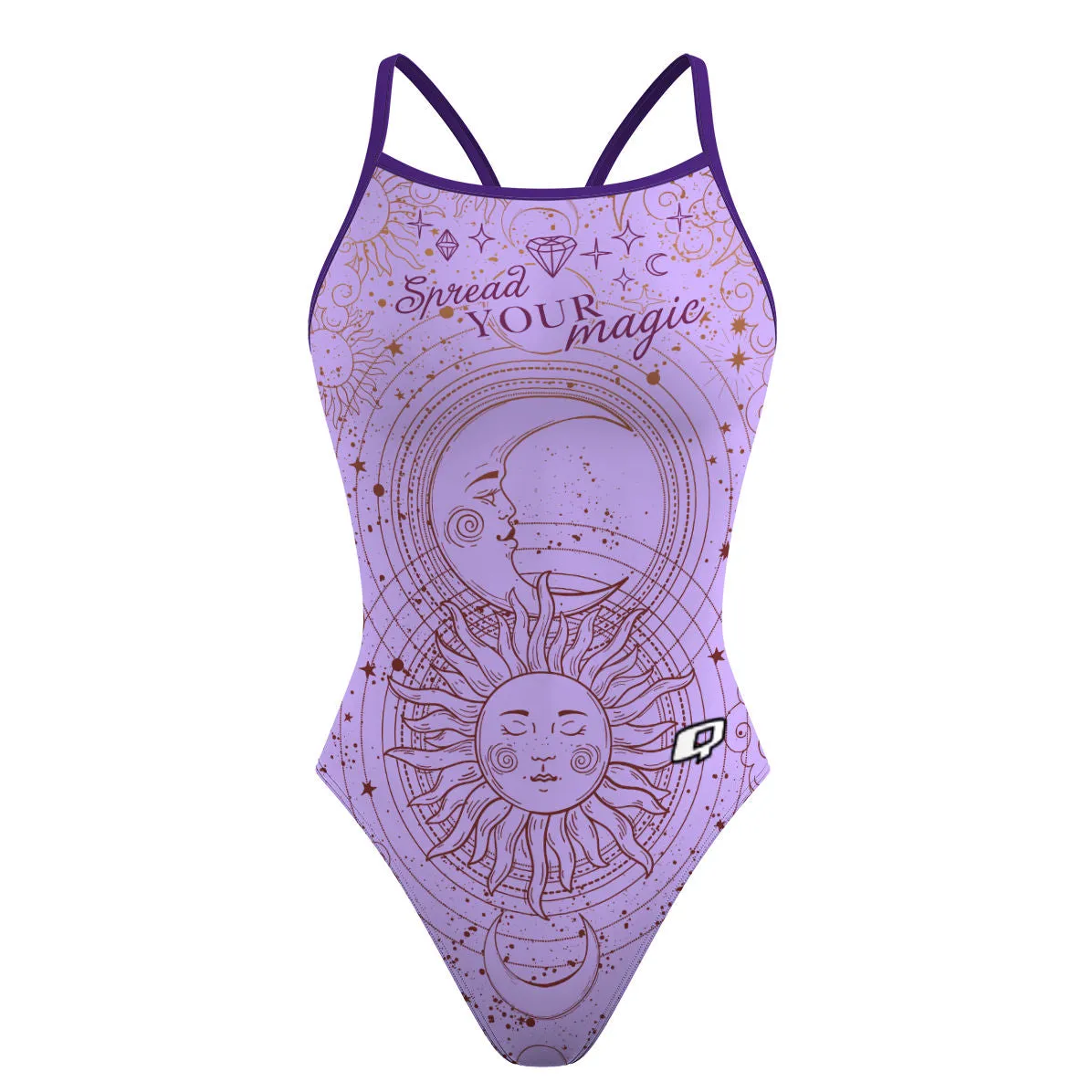 SPREAD YOUR MAGIC  SKINNY STRAP SWIMSUIT