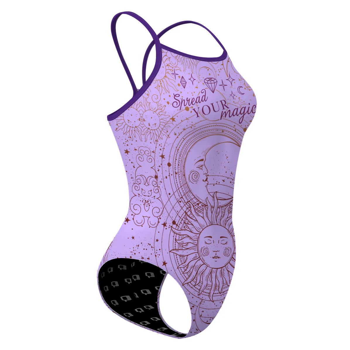 SPREAD YOUR MAGIC  SKINNY STRAP SWIMSUIT