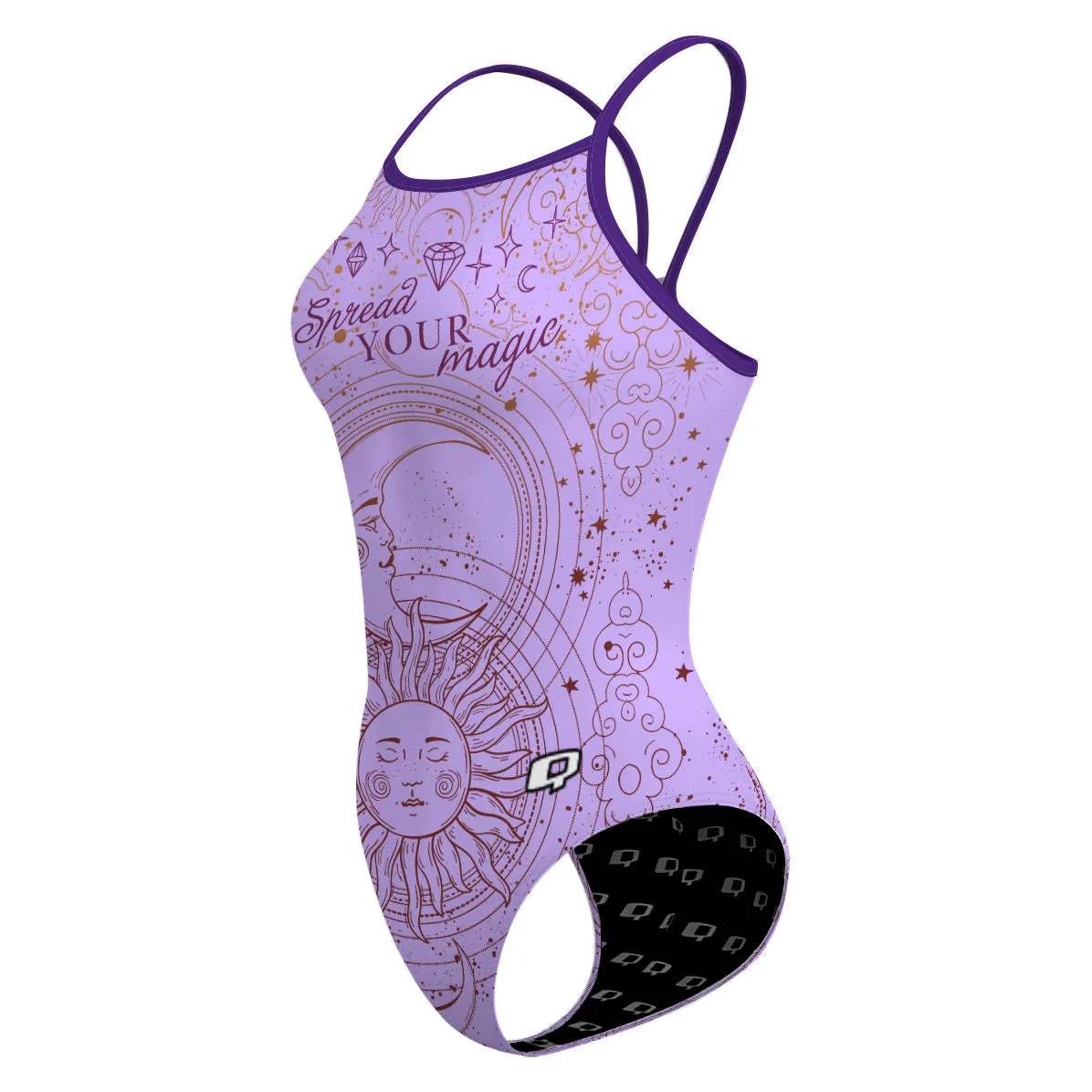 SPREAD YOUR MAGIC  SKINNY STRAP SWIMSUIT