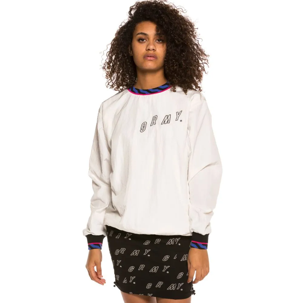 Sudadera Unisex Grimey Urmah Dojo Nylon Crewneck SS20 White