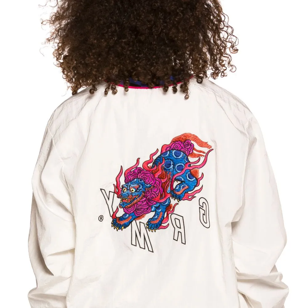 Sudadera Unisex Grimey Urmah Dojo Nylon Crewneck SS20 White