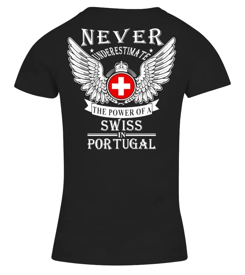 Swiss in Portugal Camiseta cuello pico Mujer
