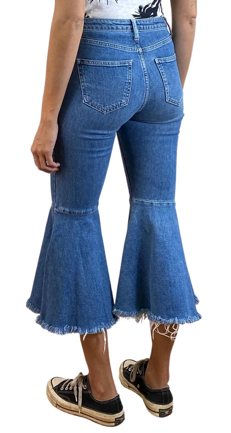 TOPSHOP Pantalón Denim Palazzo