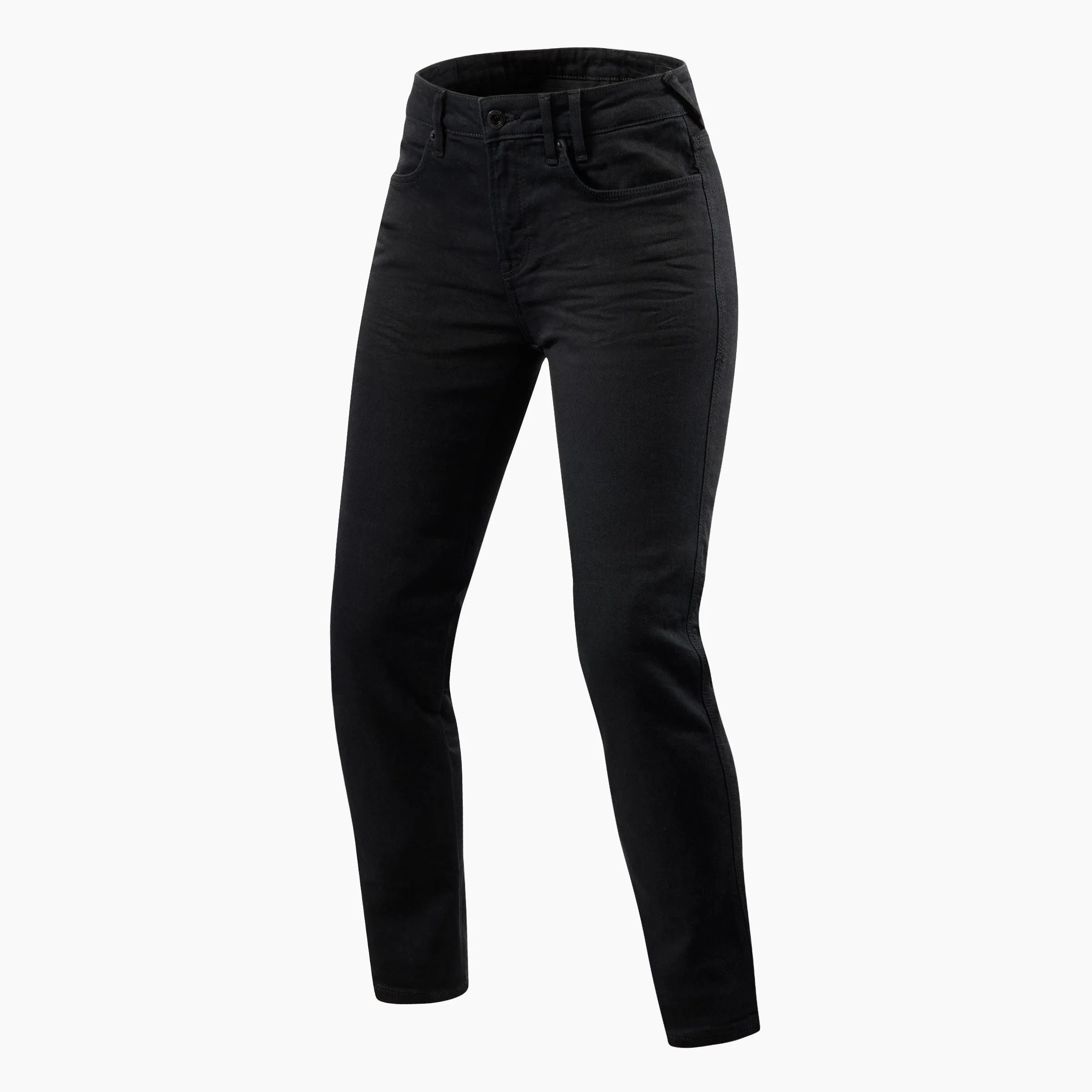 Vaquero de moto atemporal Skinny Fit, específico de mujer, para combinar en tus salidas urbanas.