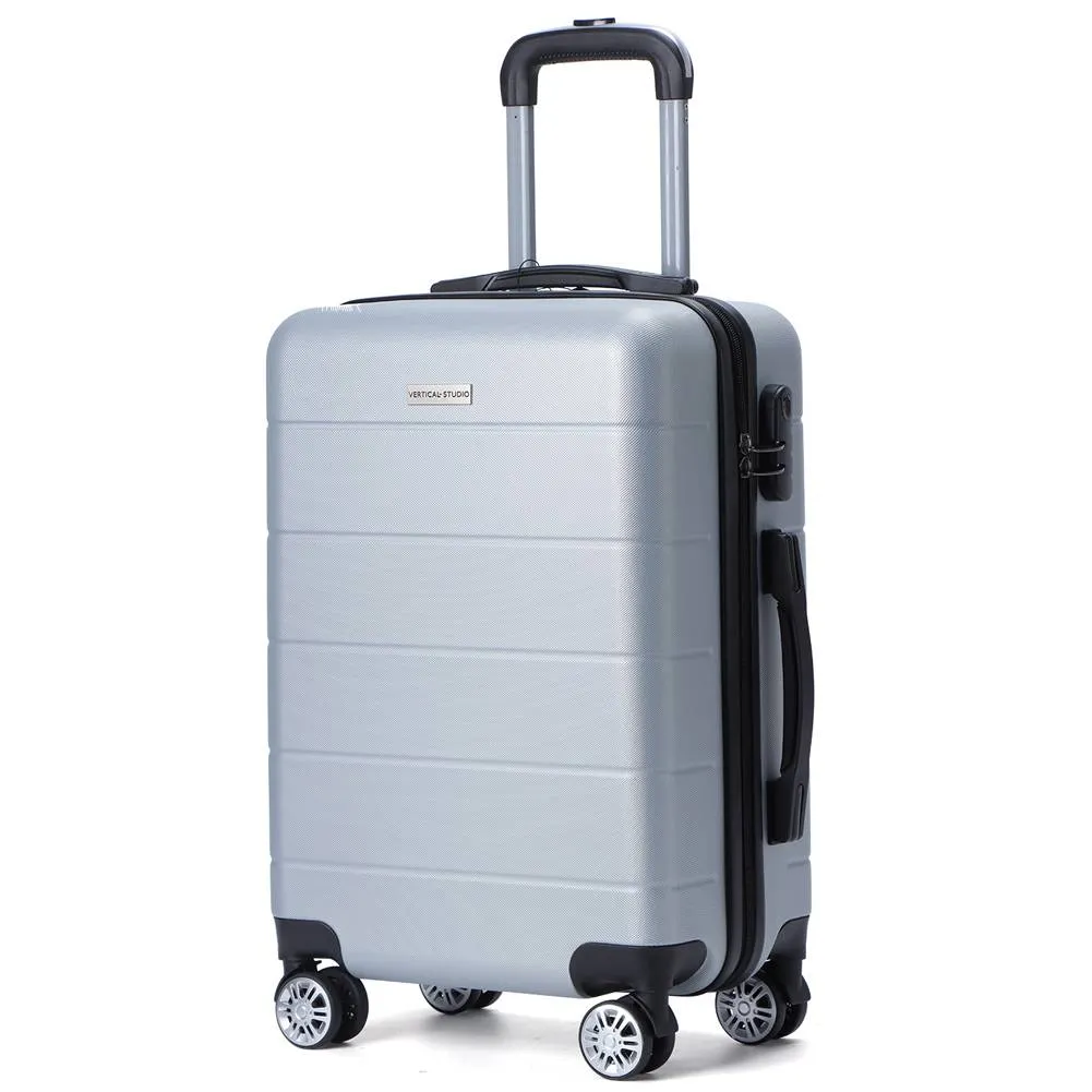 VERTICAL STUDIO "Aalborg" 20" 24" 28" Maleta 3 piezas Conjunto plata