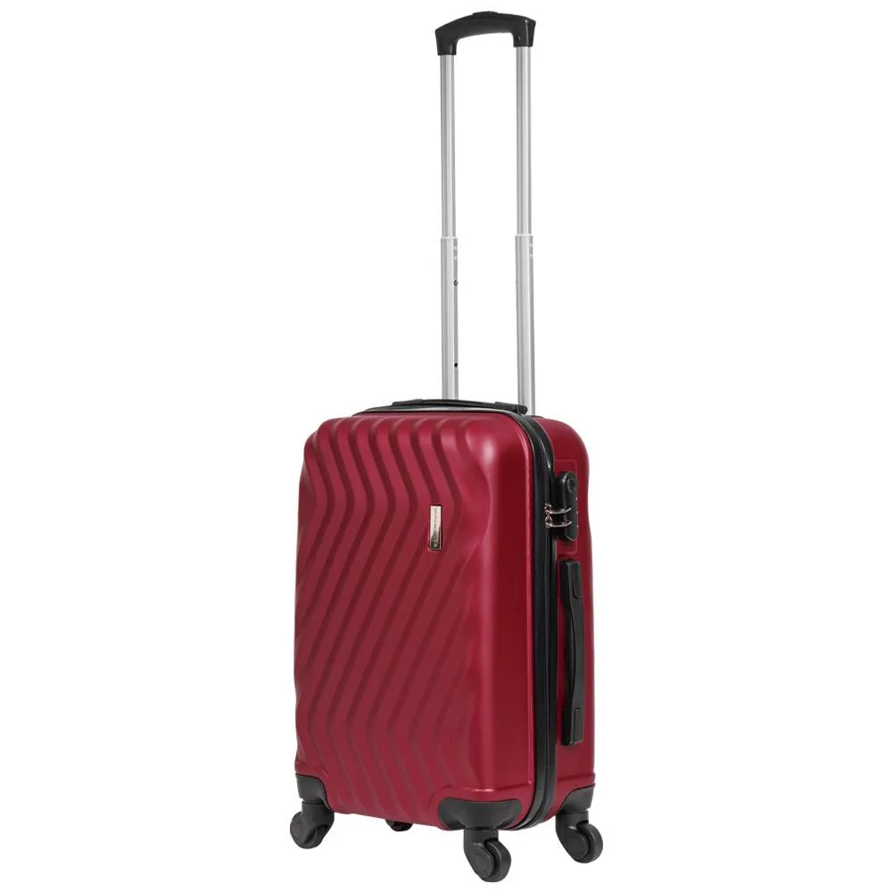VERTICAL STUDIO "Reikiavik" Maleta Set de 3 20" 25" 28" burdeos