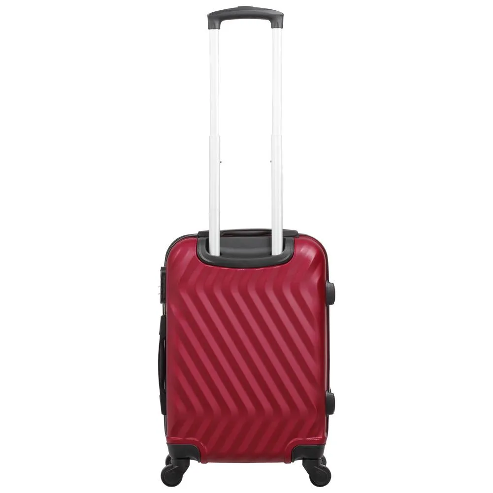 VERTICAL STUDIO "Reikiavik" Maleta Set de 3 20" 25" 28" burdeos