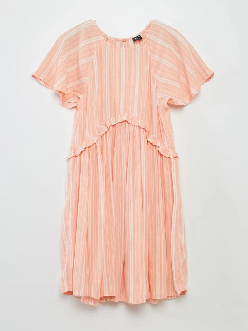 VESTIDO DE PUNTO DE CREPé  BLANCO