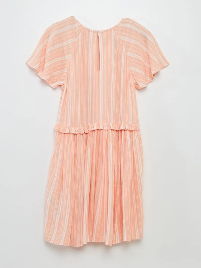 VESTIDO DE PUNTO DE CREPé  BLANCO