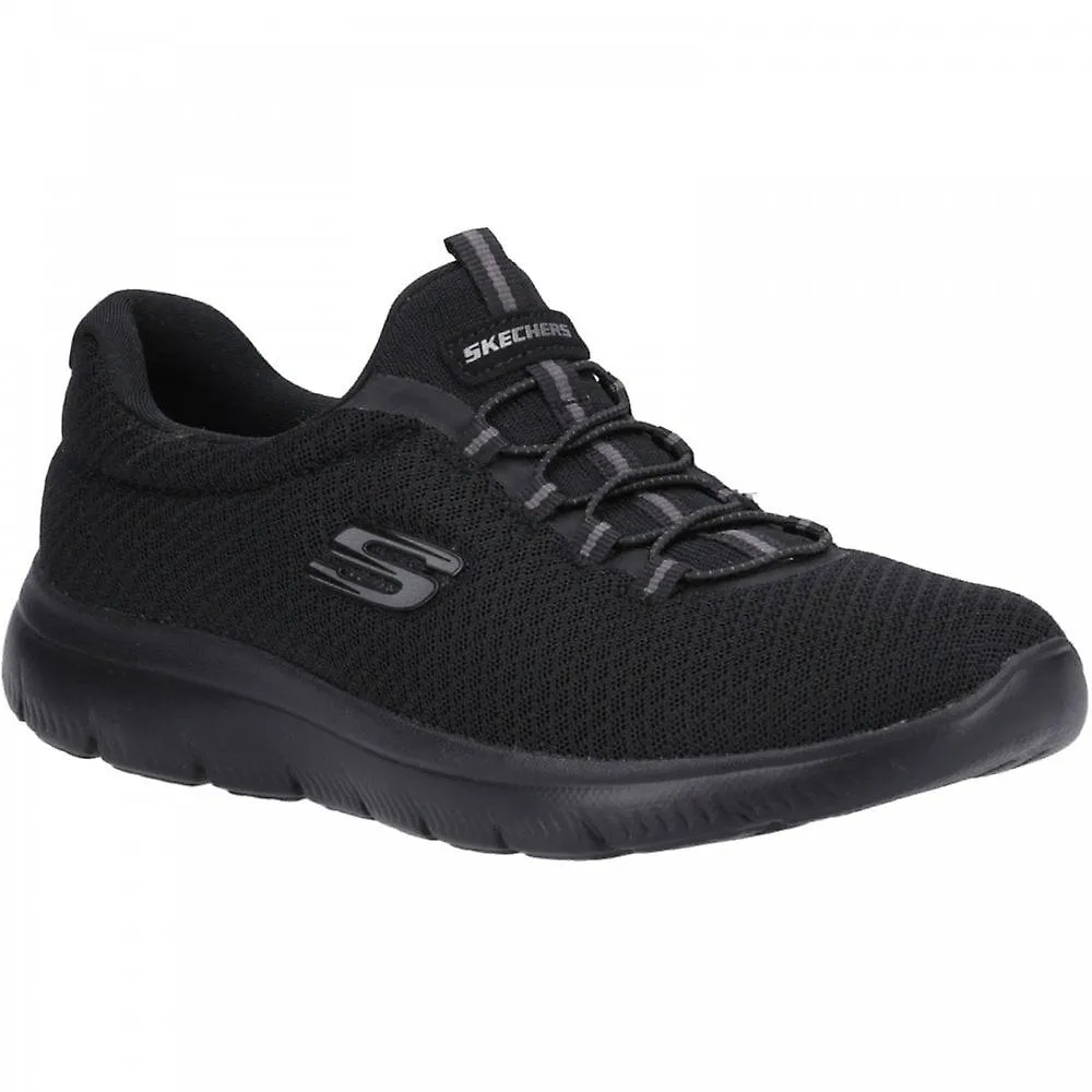Women's Skechers Summits | Black | Womens Slip On Trainers