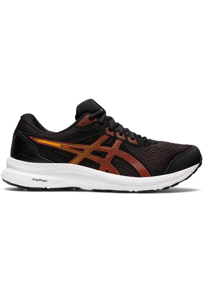 ZAPATILLAS ASICS GELCONTEND 8 BLACK/CHERRY TOMATO  HOMBRE