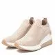 Zapatillas cuña Xti 04451503 beiges de tela con cuña