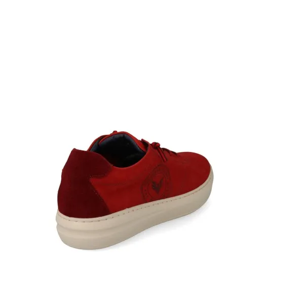 ZAPATILLAS DE VESTIR HOMBRE PIEL MOD. ALEX ROJO