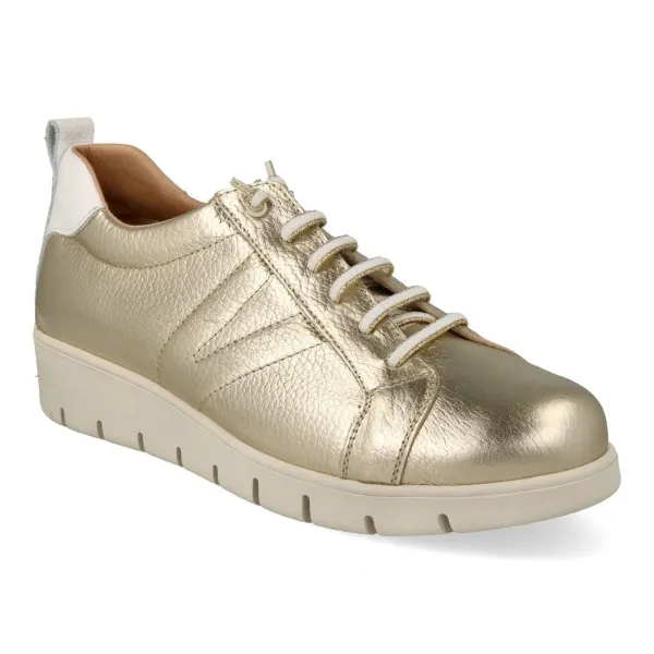 ZAPATILLAS de VESTIR MUJER PIEL MOD. YUKIRO DORADO