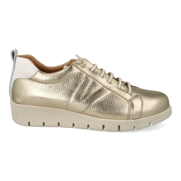 ZAPATILLAS de VESTIR MUJER PIEL MOD. YUKIRO DORADO