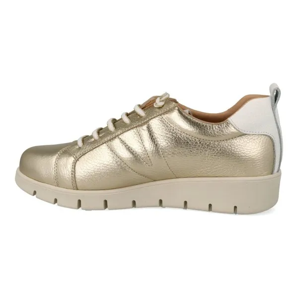 ZAPATILLAS de VESTIR MUJER PIEL MOD. YUKIRO DORADO