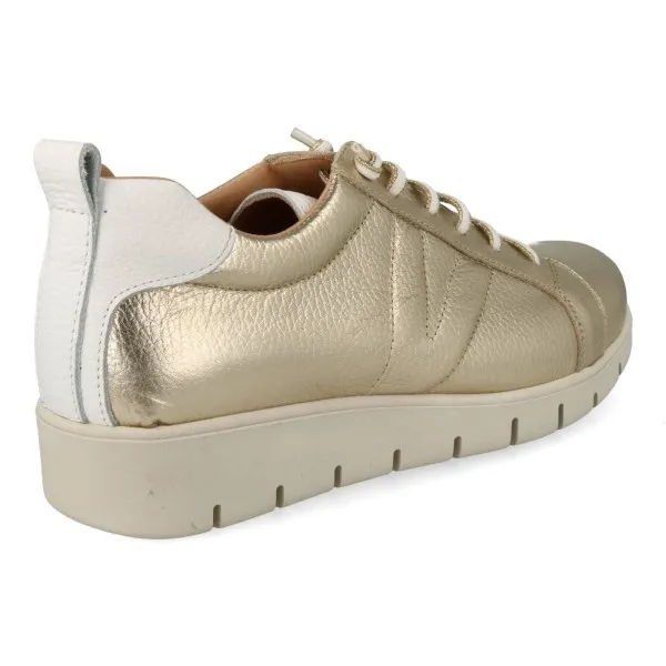 ZAPATILLAS de VESTIR MUJER PIEL MOD. YUKIRO DORADO