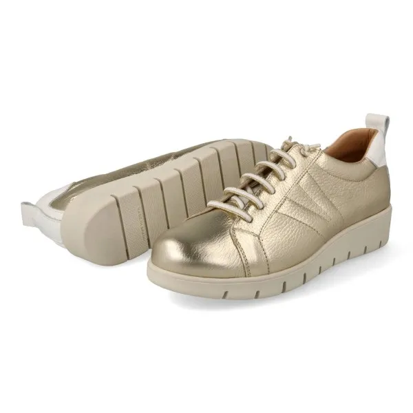 ZAPATILLAS de VESTIR MUJER PIEL MOD. YUKIRO DORADO