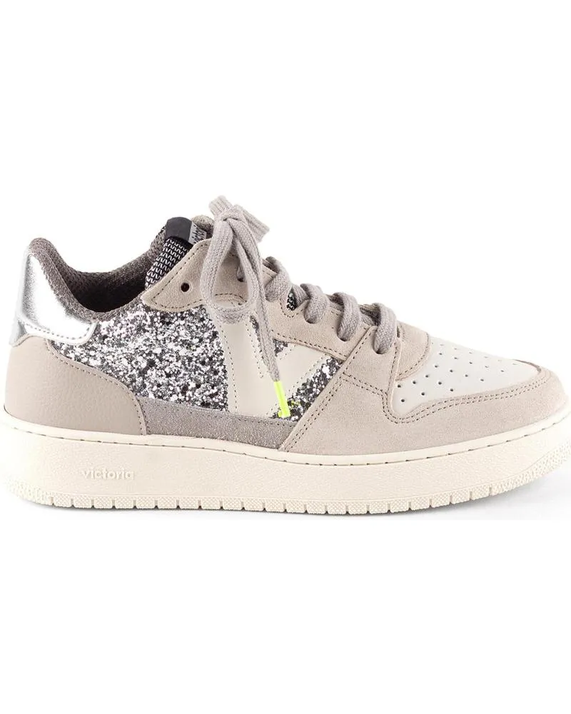 Zapatillas deporte VICTORIA  de Mujer SNEAKERS 1258261 MADRID GLITTER  PLATA