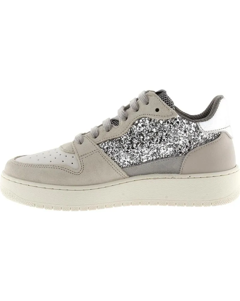 Zapatillas deporte VICTORIA  de Mujer SNEAKERS 1258261 MADRID GLITTER  PLATA