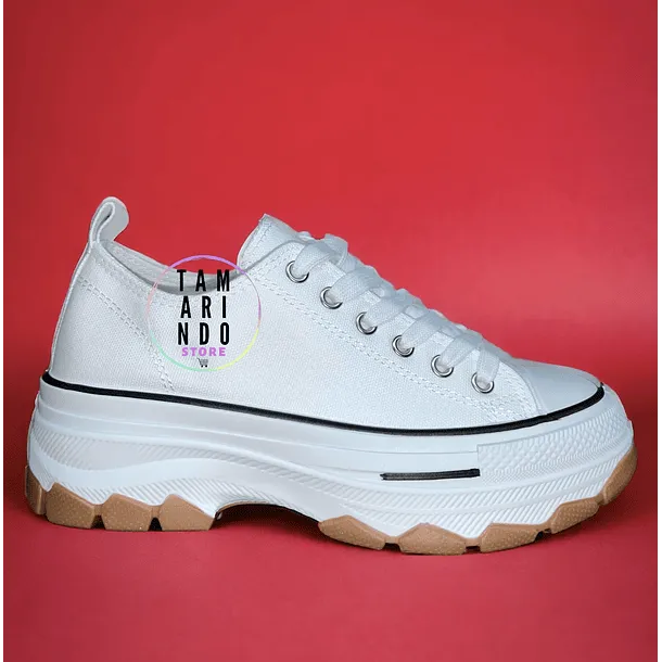Zapatillas lona blanco 2302