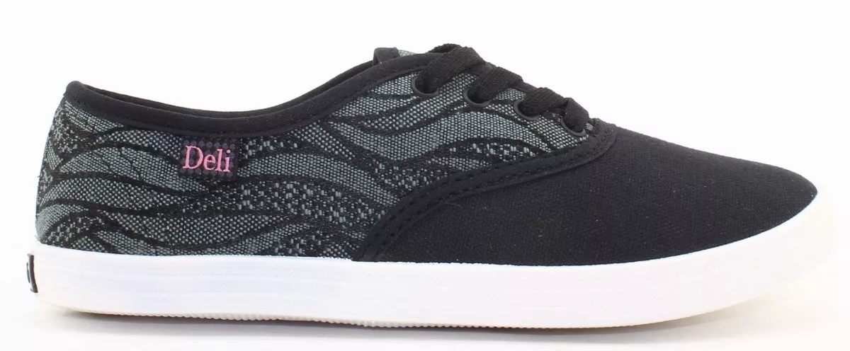 Zapatillas Mujer Dama Deli Lona Acordonada Urbana 390 Parg