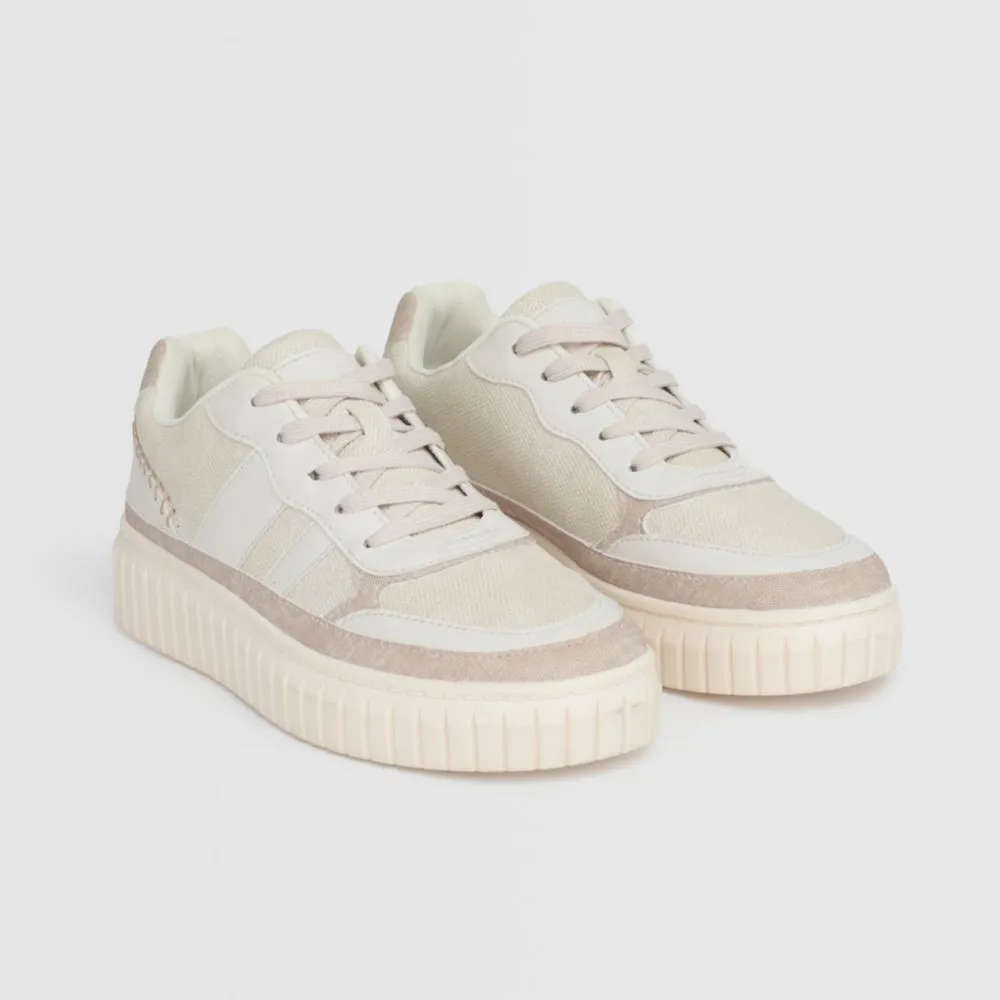 Zapatillas Urbanas Para Mujer Malabar Chlo Beige