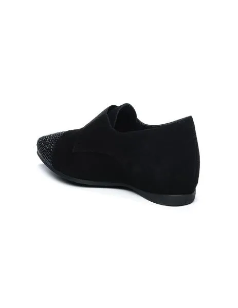 zapato pedro miralles elastico cuña ante negro