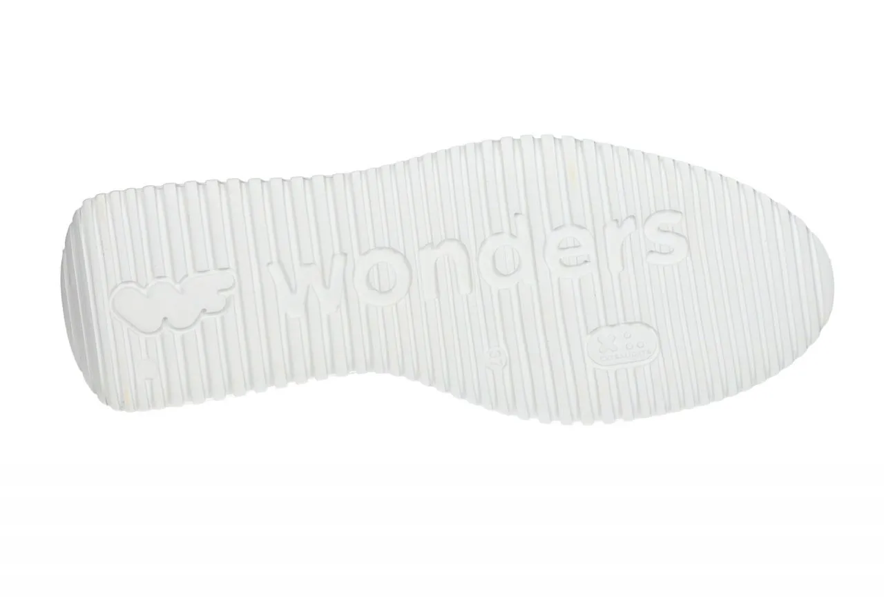 Zapato Piel Amarillo Lados Abierto Pulsera CuÑa Baja Blanca