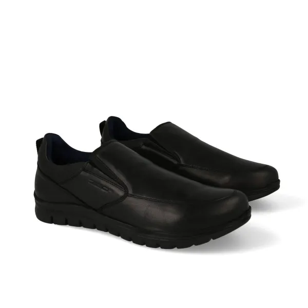 ZAPATOS CONFORT HOMBRE PIEL MOD. PELAYO NEGRO