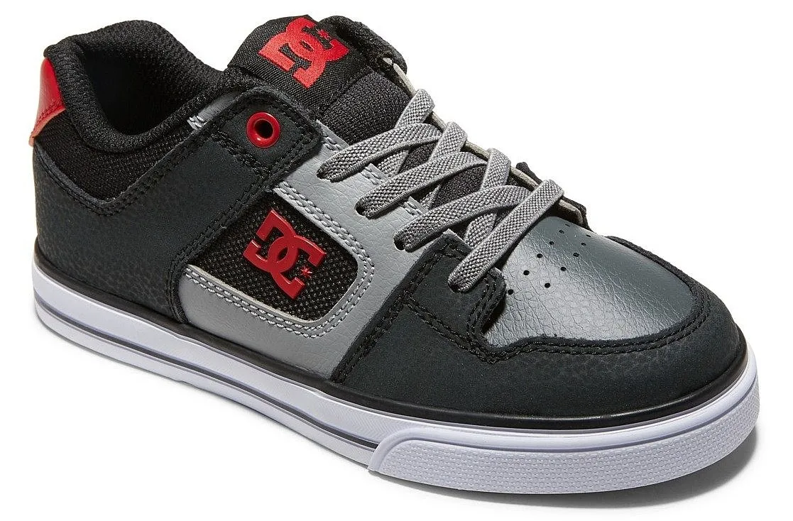 ZAPATOS DC PURE ELASTIC  BYR/BLACK/GREY/RED  UNISEX JUNIOR