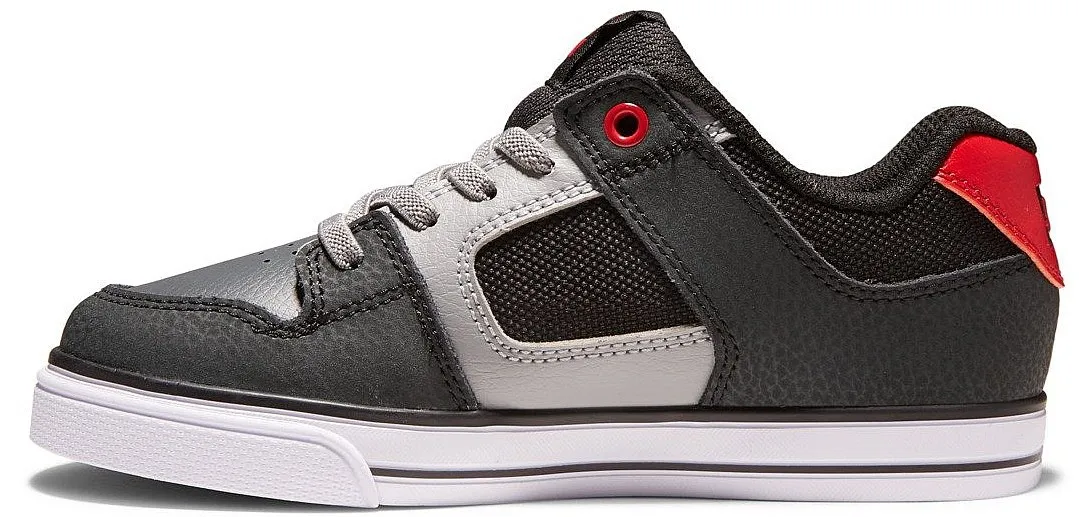 ZAPATOS DC PURE ELASTIC  BYR/BLACK/GREY/RED  UNISEX JUNIOR