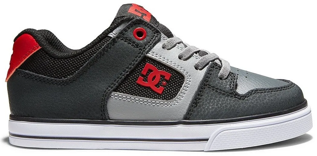 ZAPATOS DC PURE ELASTIC  BYR/BLACK/GREY/RED  UNISEX JUNIOR