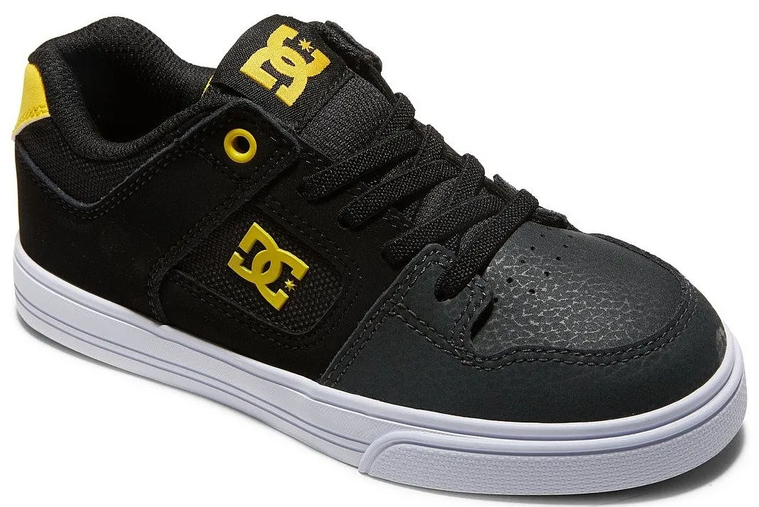 ZAPATOS DC PURE ELASTIC  GY1/GRAY/YELLOW  UNISEX JUNIOR