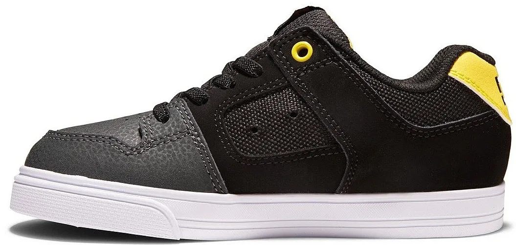 ZAPATOS DC PURE ELASTIC  GY1/GRAY/YELLOW  UNISEX JUNIOR