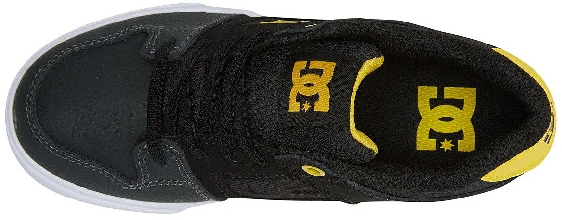ZAPATOS DC PURE ELASTIC  GY1/GRAY/YELLOW  UNISEX JUNIOR