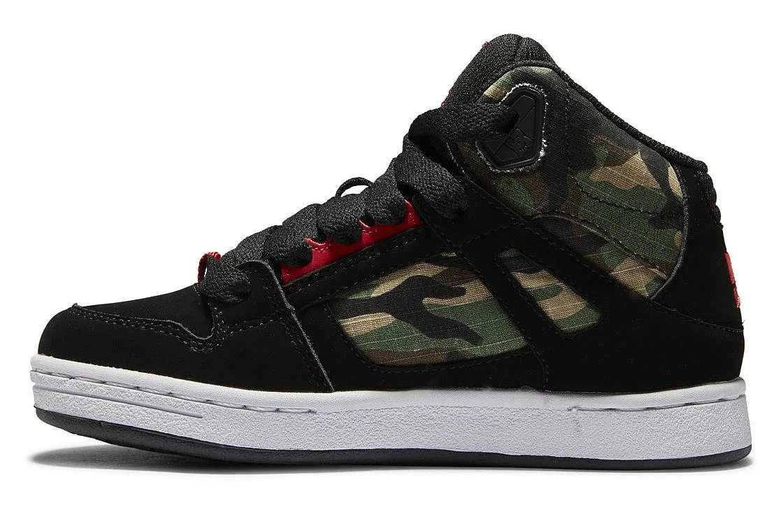 ZAPATOS DC PURE HIGHTOP  BCM/BLACK/CAMO  UNISEX JUNIOR