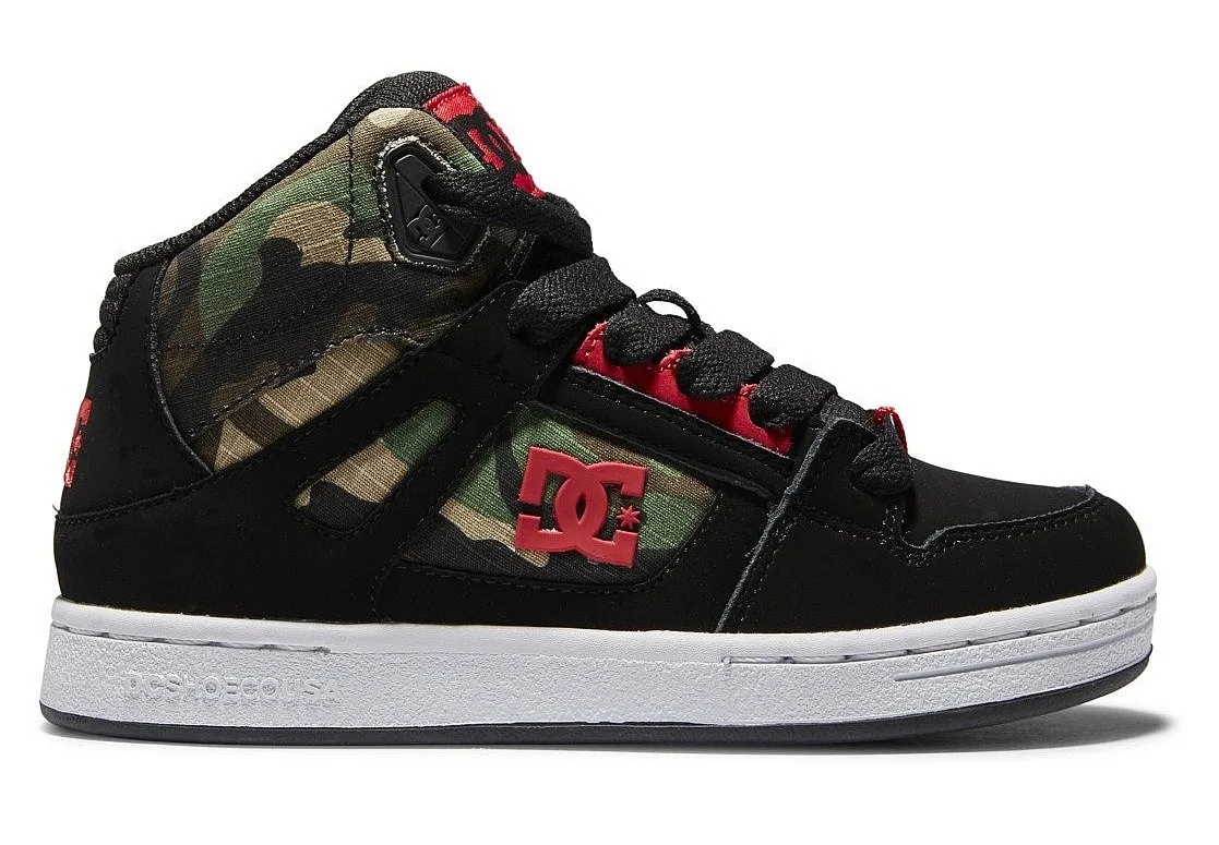 ZAPATOS DC PURE HIGHTOP  BCM/BLACK/CAMO  UNISEX JUNIOR