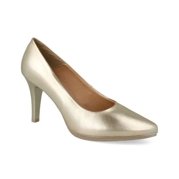 ZAPATOS de FIESTA CÓMODOS MOD. KUKI ORO