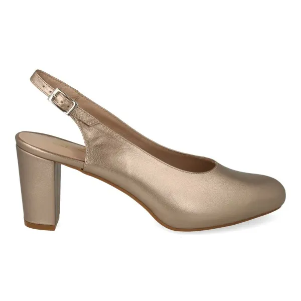 ZAPATOS DESTALONADOS MUJER MOD. MINIMOUSE DORADO