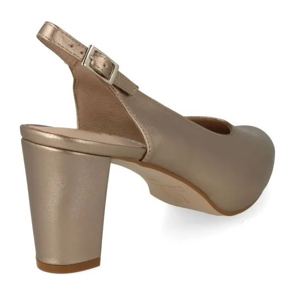 ZAPATOS DESTALONADOS MUJER MOD. MINIMOUSE DORADO