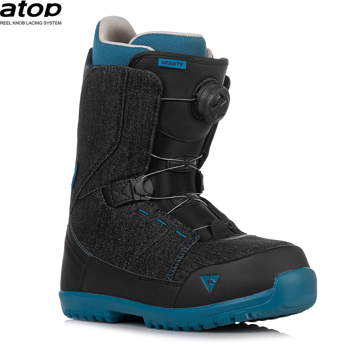 ZAPATOS GRAVITY MICRO ATOP BOA  BLACK DENIM  UNISEX JUNIOR