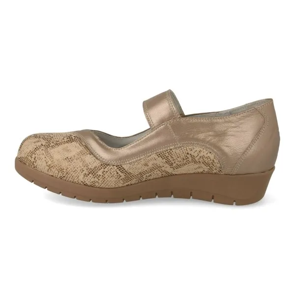 ZAPATOS MERCEDITAS MUJER PIEL MOD. YEMEN OCRE