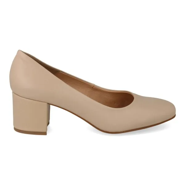 ZAPATOS TACON COMODOS MUJER MOD. BELLA BEIGE