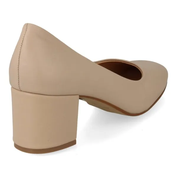 ZAPATOS TACON COMODOS MUJER MOD. BELLA BEIGE