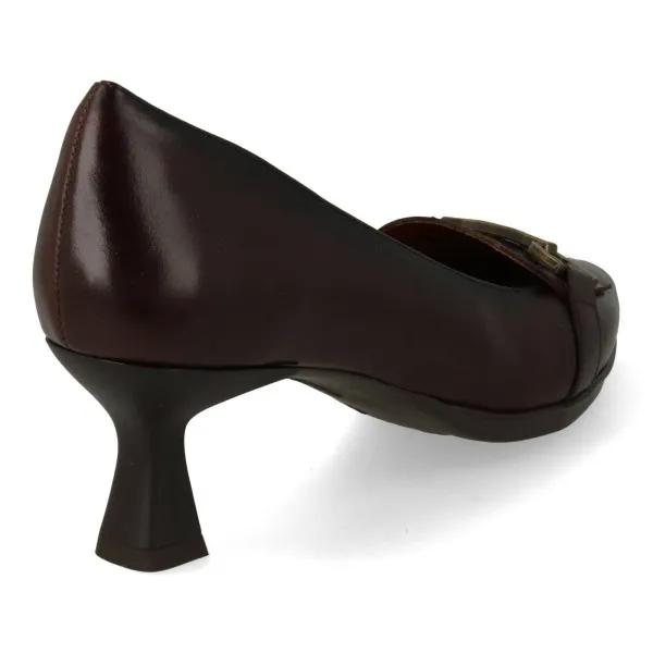 ZAPATOS TACON MUJER COMODOS MOD. GIORGIA MARRON