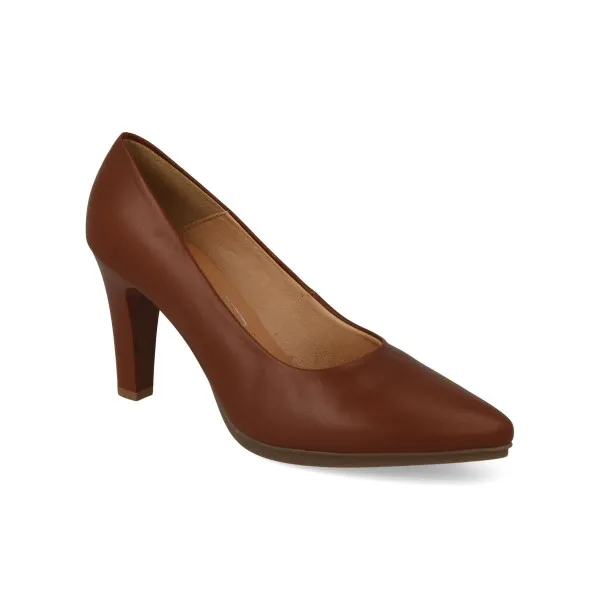 ZAPATOS TACON MUJER PIEL MOD. FRIDA CUERO