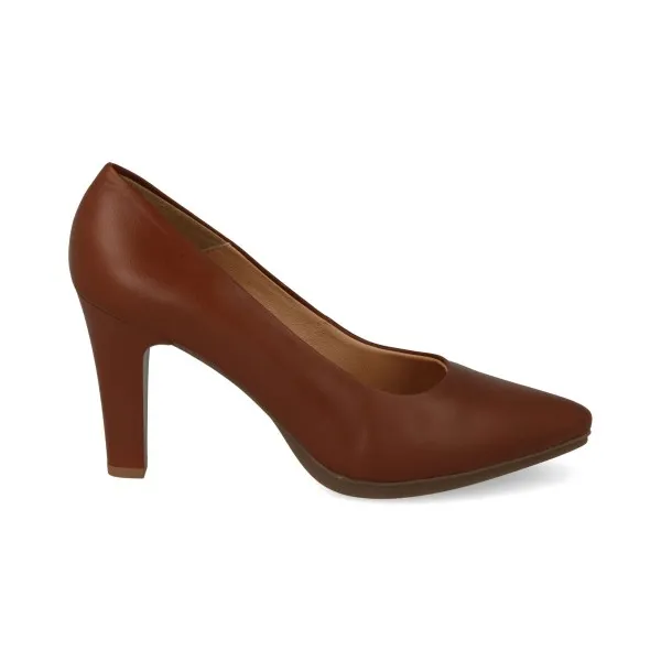 ZAPATOS TACON MUJER PIEL MOD. FRIDA CUERO