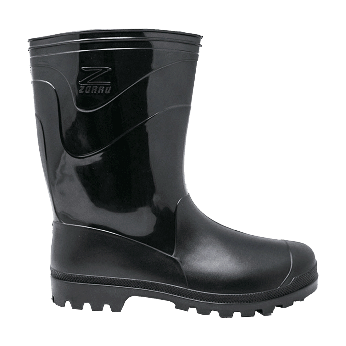 ZORRO PPHU201505.5 TALLA 37 PAR DE BOTAS PVC ANTIDESLIZANTES FORRO INTERNO ANTIBACTERIAL NEGRAS ALTAS